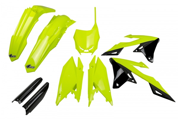 Full Plastic Kit neon yellow for Suzuki RM-Z 250 (2019-26) - RM-Z 450 (2018-26)